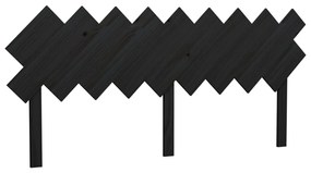 vidaXL Hoofdbord 178x3x80,5 cm massief grenenhout zwart