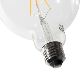 Set van 5 E27 3-staps dimbaar LED spiraal filament G125 4W 450 lm 2700K