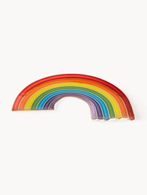 Porselein decoratief dienblad Rainbow met goudkleurig