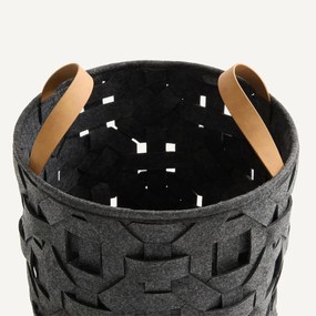 Mand van geweven vilt, 30,5 cm hoog, SÉRA