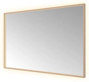 Hotbath &MORE Spiegel directe en indirecte LED color changing spiegelverwarming dimbaar met afstandsbediening Geborsteld zwart PVD SQU128BCP