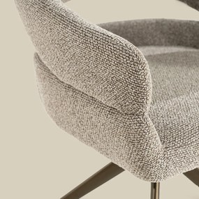 Eetstoel Brons Frame Taupe