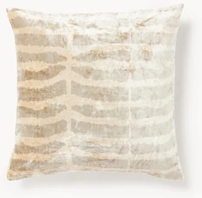Viscose kussenhoes Dejan met ingeweven jacquard patroon