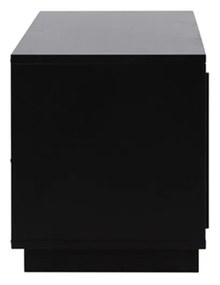 TV Meubel Met Schuifdeur Zwart - 180x40x45cm.