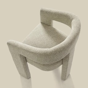 Wabi Sabi Eetkamerstoel Beige Volledig Stof