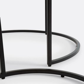 Set van 2 nesting eiken salontafels, Hiba