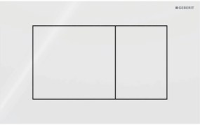 Geberit Sigma 40 bedieningspaneel square glans wit glas voor Sigma reservoirs 8cm (UP720) en 12cm (UP320)