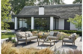 Goossens Loungeset Olive bruin, buitenstof, 3-zits,