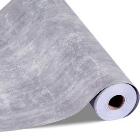 VEVOR Zelfklevend Behang, 45 cm x 15 m, Muurbehang, Zelfklevende Folie in Industriële Stijl, Meubelfolie, Meubelsticker, Decoratieve Behangrol voor Slaapkamer, Keuken, Kantoor, Badkamer, Donkergrijs