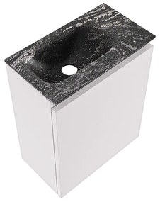 Mondiaz Ture DLux toiletmeubel 40cm cale met wastafel lava links zonder kraangat