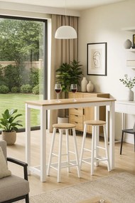 Set Bar Mesa Alta + 2 Taburetes Tycon