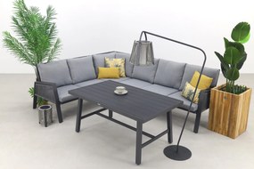 Andrea lounge dining set - Carbon black - Links