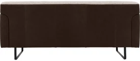 Goossens Excellent Bank Montreal bruin, leer, 2-zits, modern design