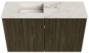 Mondiaz Joya DLux 70cm toiletmeubel shadow met wastafel faye links zonder kraangat frappe