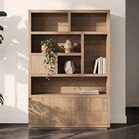 Vakkenkast Lichtbruin Eiken 150 Cm - 150x42x220cm.