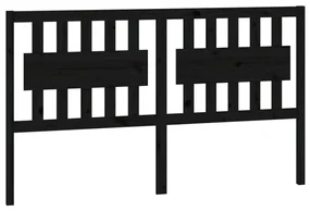 vidaXL Hoofdbord 165,5x4x100 cm massief grenenhout zwart