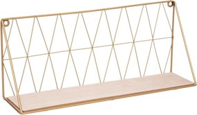Atmosphera wandplank Anna - Gouden draadframe L 48 cm