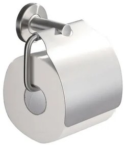 Mueller 304 toiletrolhouder met klep RVS