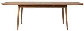 Zuiver Twist Oval Walnut Uitschuifbare Eettafel Walnoot 185-240 Cm - 90 X 185cm.