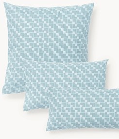 Katoenen perkal kussenhoes Inki met geometrische print