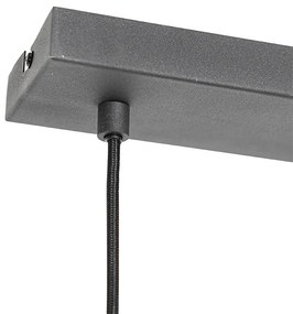 Moderne hanglamp zwart 4-lichts - Saffira