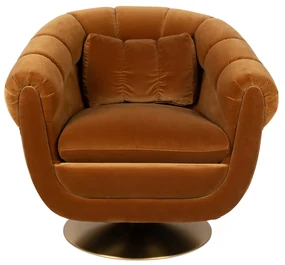 Dutchbone Member Draaibare Fauteuil Vintage Whiskey