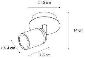 Moderne badkamer spot messing IP44 - Ducha