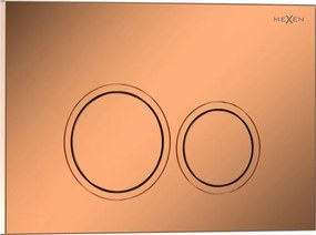 Mexen Tex 01 spoelknop, glanzend roze goud - 6101-09