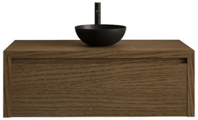 Gliss Design Ares badmeubel 100cm castle brown zonder waskom