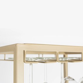 Zuiver Cantor S Beige Wijnrek Metaal - 48x35x180cm.
