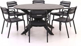 + 15% kassakorting | Diningset Forza | 6 personen polywood | Tuinset stapelbaar | 7-delig | Kees Smit Tuinmeubelen