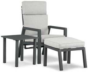 Bistroset 1 persoon  Aluminium Grijs Lifestyle Garden Furniture Albelli
