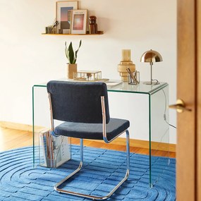 Consolebureau van gehard glas Joan
