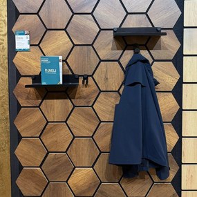 Wandplank Zwart Breed 35cm