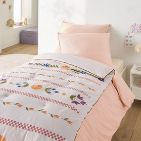 Gewatteerde kinderdekbed, met bloemmotief, Papilio