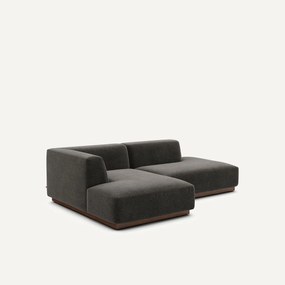 Linker hoekbank chenille fluweel, Jacopo