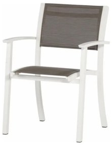 4 Seasons Outdoor | Ricci stoel mocca *showroommodel  Tuinstoel    Wit weerbestendig