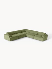 Corduroy hoekbank Melva (4-zits)