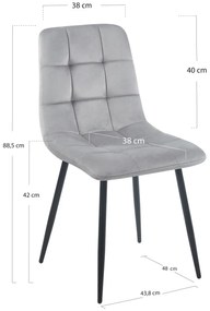 Stuhl Stoel Fluweel