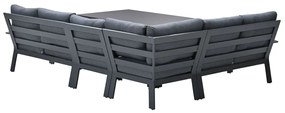 Garden Impressions Camilo lounge dining set 6-delig links - donker grijs