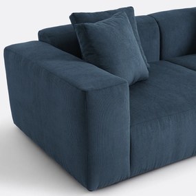 3-zitsbank van fijn ribfluweel, LIORA