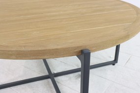 Stoel en Bank Loungeset 5 personen Aluminium/Teak Grijs  Apple Bee Condor