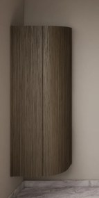 Gliss Design Alluro kolomkast 160cm met ronding rechts ash grey