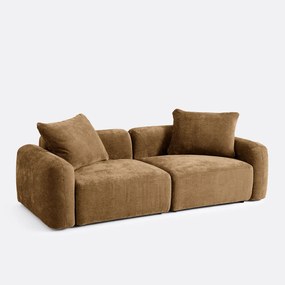 3-zits modulaire hoekbank in jacquard chenille, AMAD