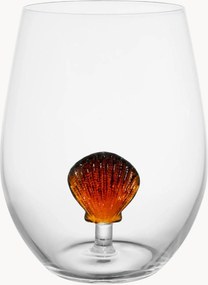 Drinkglazenset van borosilicaatglas Scallop Mer, 6-delig
