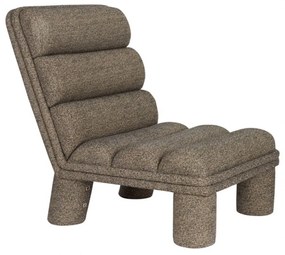 Dutchbone Fern Design Fauteuil Boucle Stof Zwart