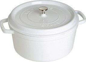 Staub La Cocotte Cocotte 28 cm / 6,75 l, Rond, Puur wit - La Cocotte - Staub