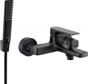 Mexen Lynx R72 badkraan met doucheset, zwart - 74593R72-70