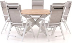 Diningset Bellagio | 5 personen | Tuinset polywood | 6-delig | Kees Smit Tuinmeubelen