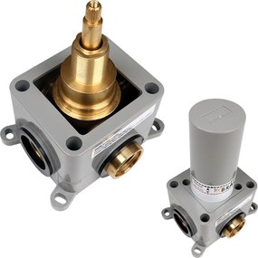 Brauer Stripe inbouw stopkraan gunmetal geborsteld PVD